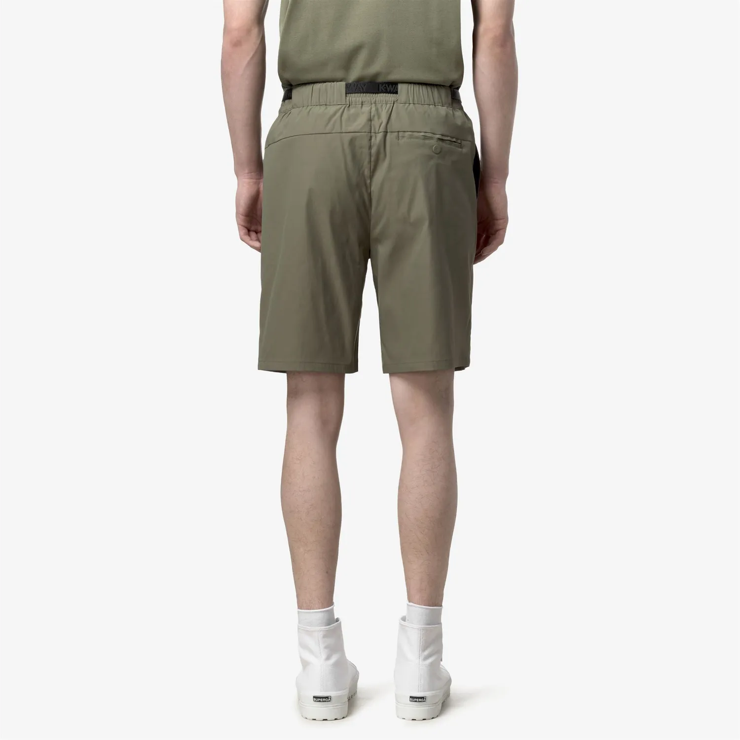 K-Way Bourrier pantaloni scurti barbati Green Lichen cargo