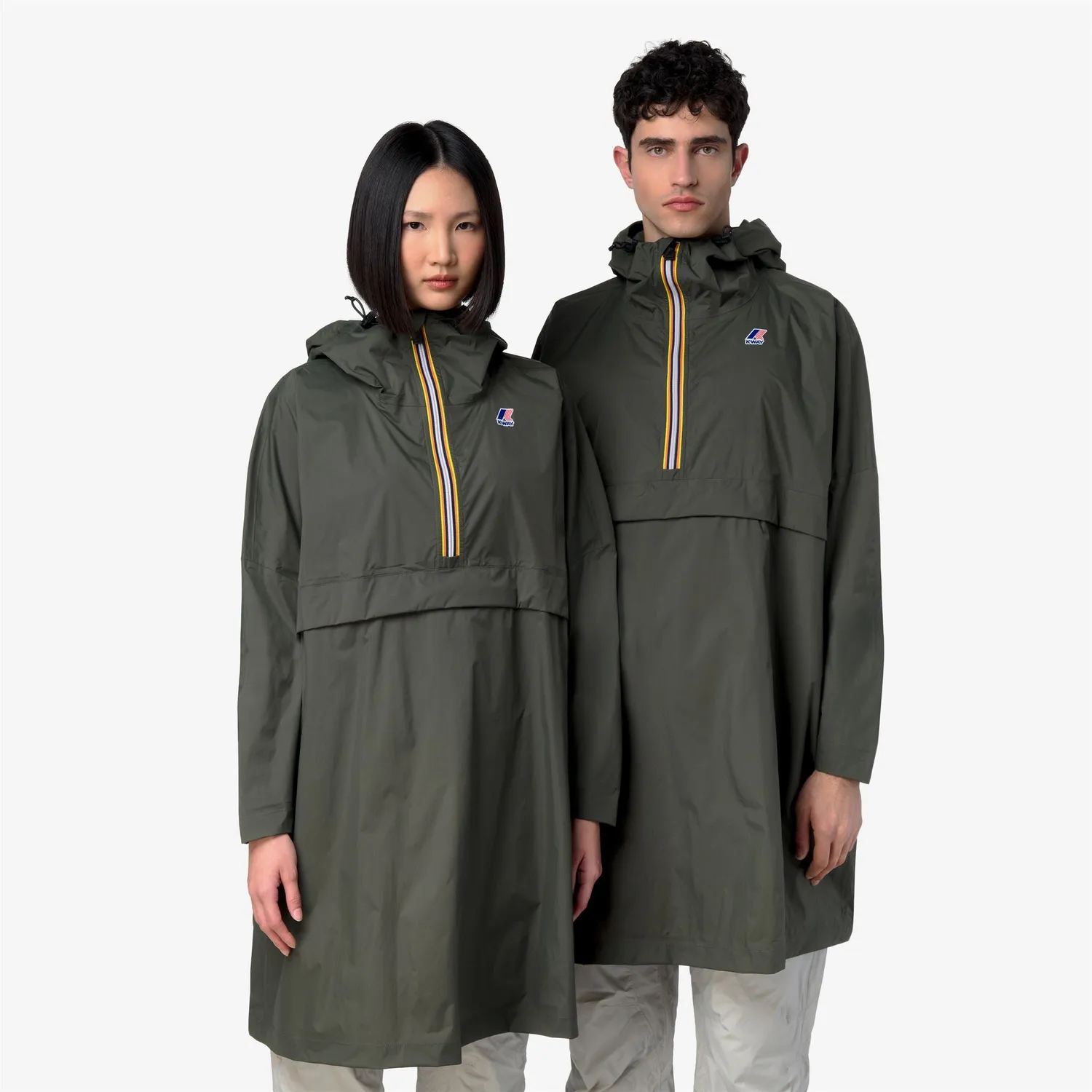 K-Way Le Vrai 4.0 Fortune poncho ploaie Green Blackish lung