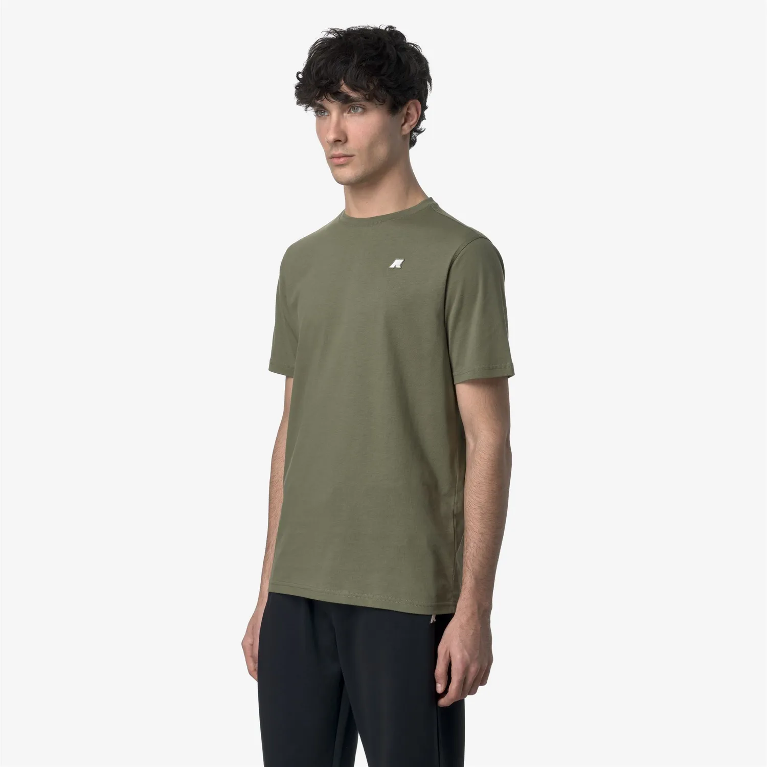 K-Way Odom Jersey Slim tricou barbati verde lichen slim