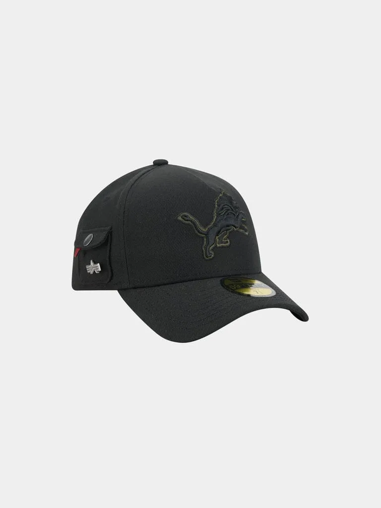 Alpha Industries Detroit Lions 59FORTY sapca fitted neagra brodata
