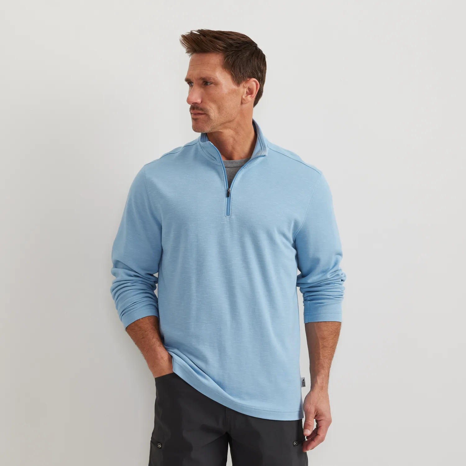 Eddie Bauer Journey 1/4-Zip bluza Blue Fog