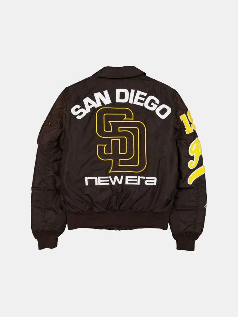 Alpha Industries Padres MA-1 geacă bomber maro călduroasă