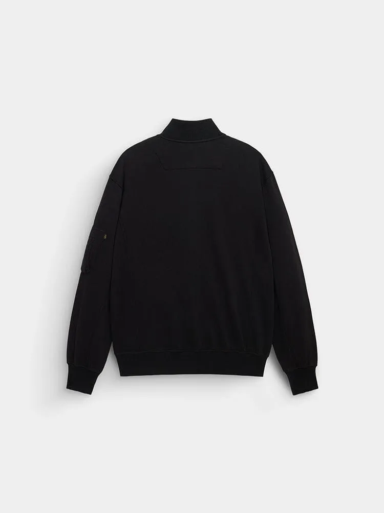 Alpha Industries MA-1 Fleece geaca verde fleece