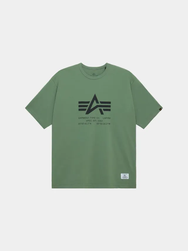 Alpha Industries Coordinates tricou negru bumbac