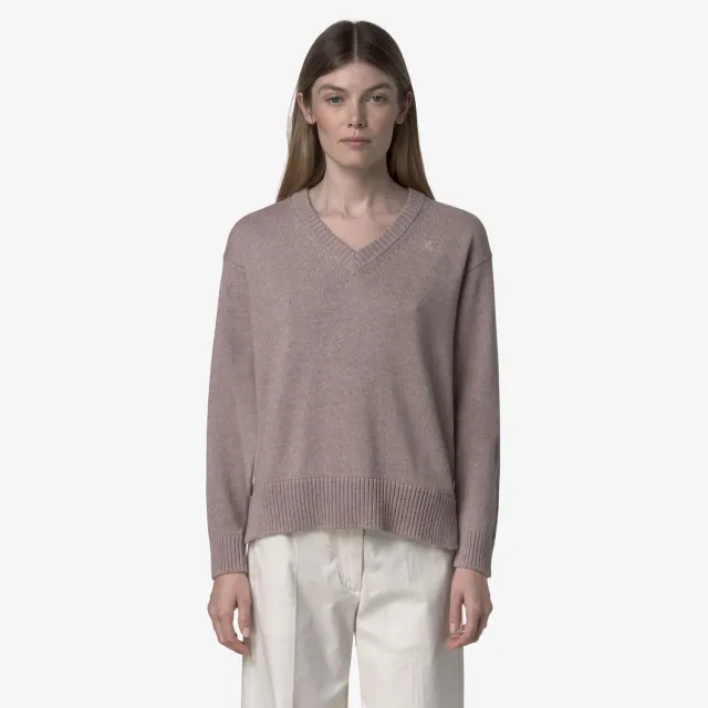 K-Way Adine Cotton Cashmere pulover dama roz