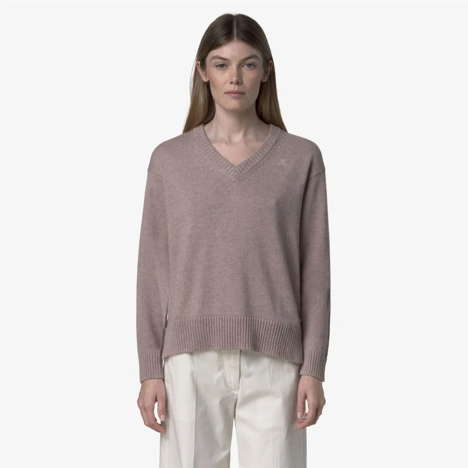K-Way Adine Cotton Cashmere pulover dama roz