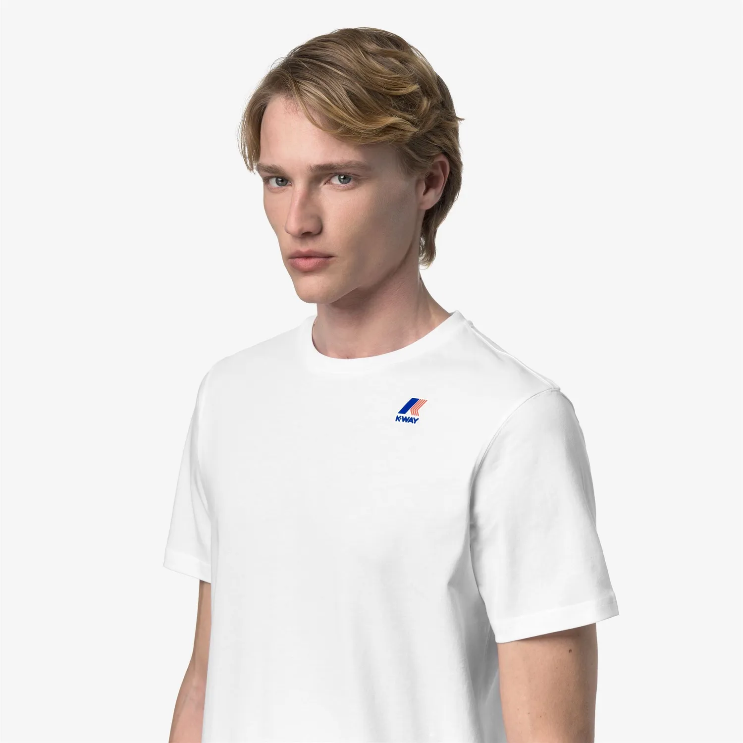 K-Way Leonide tricou unisex alb bumbac