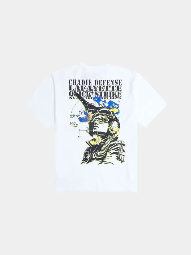 Alpha Industries Chadie Sonar tricou bumbac alb