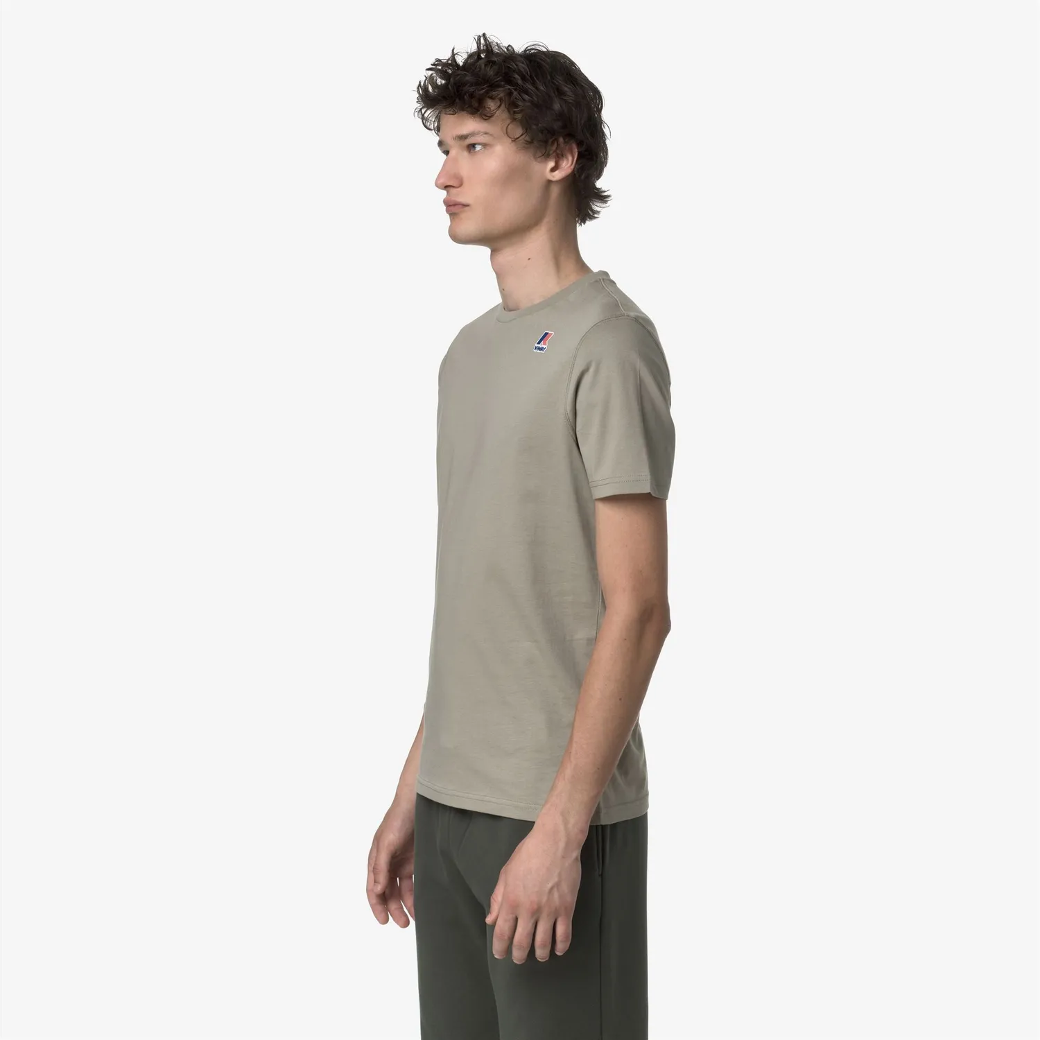 K-Way Leonide tricou unisex verde Oak bumbac
