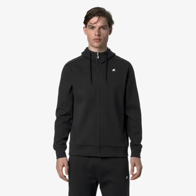 K-Way Anton K31367W hanorac fleece negru fermoar