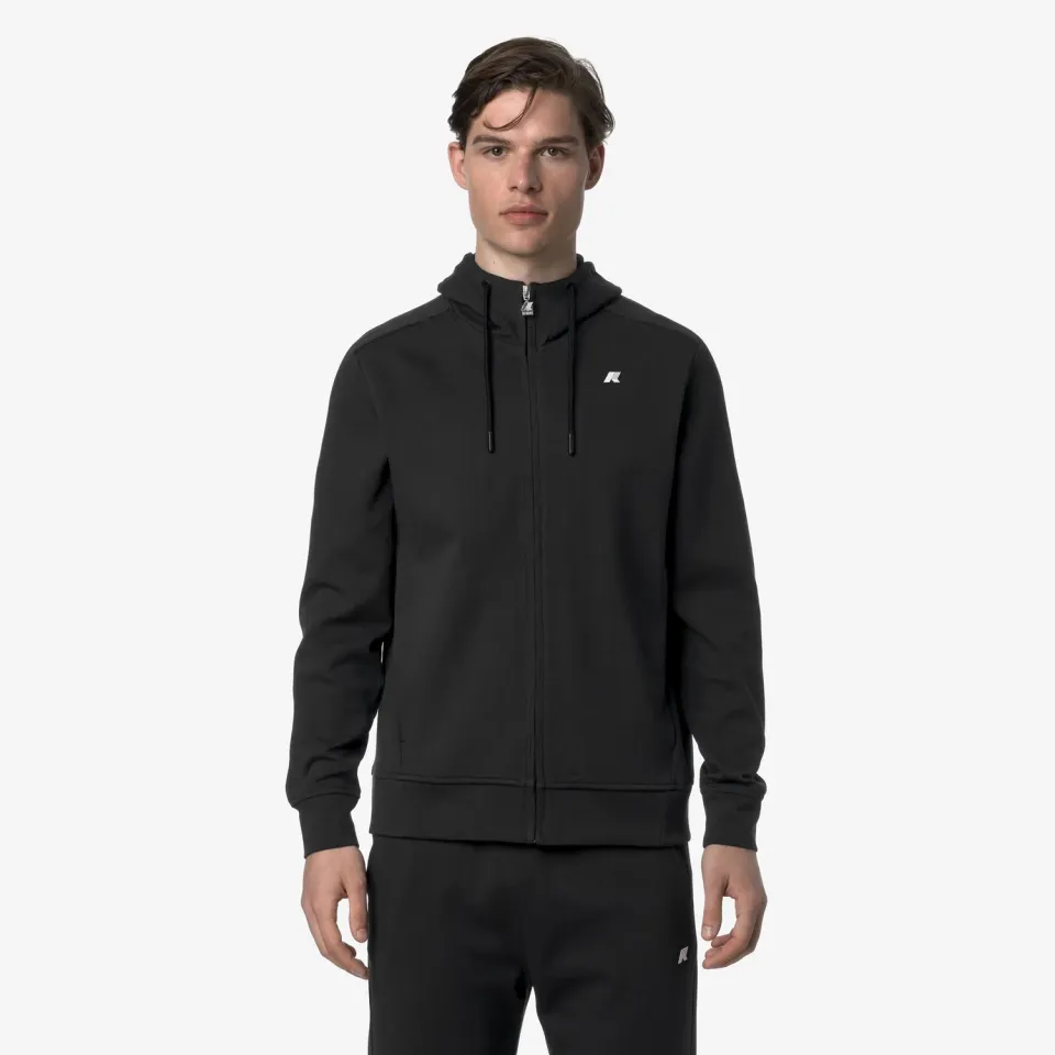 K-Way Anton K31367W hanorac fleece negru fermoar