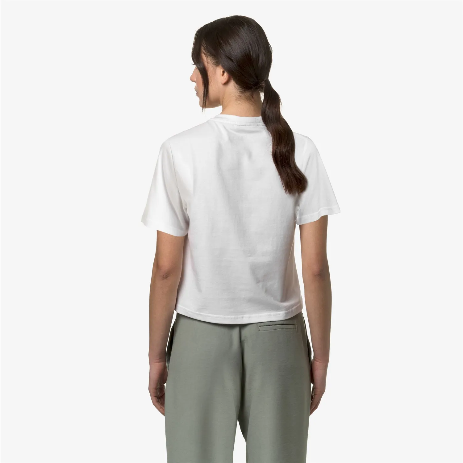 K-Way Amilly tricou dama alb bumbac