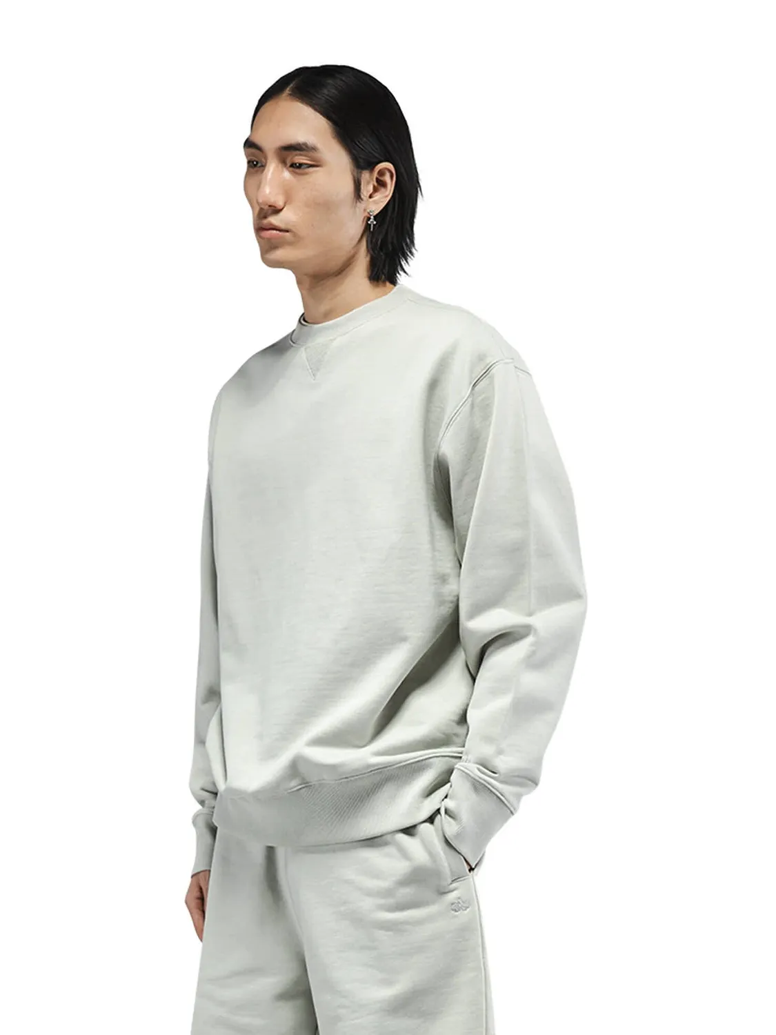 Alpha Industries Essential French Terry Crewneck Gen II bluză gri deschis ușoară