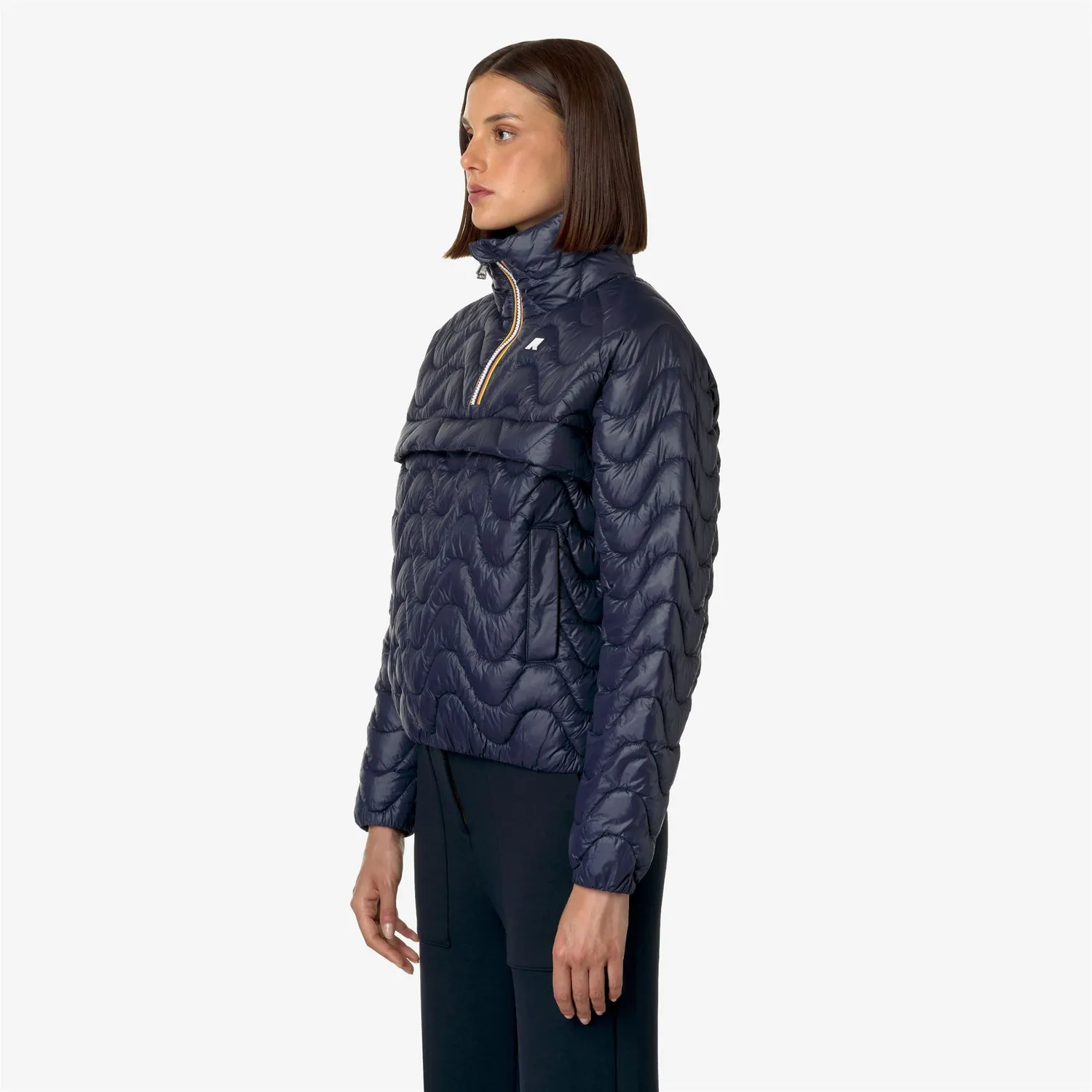 K-Way Sojenne Quilted Warm palton dama albastru Thermore