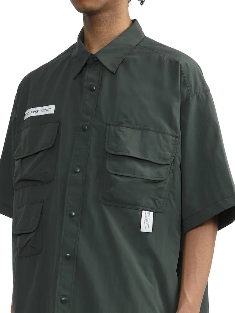 Alpha Industries Unfrm Nylon Utility cămașă teal nailon