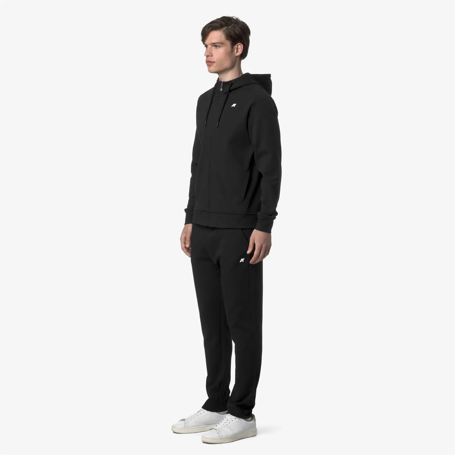 K-Way Iton Interlock pantaloni negri Black Pure