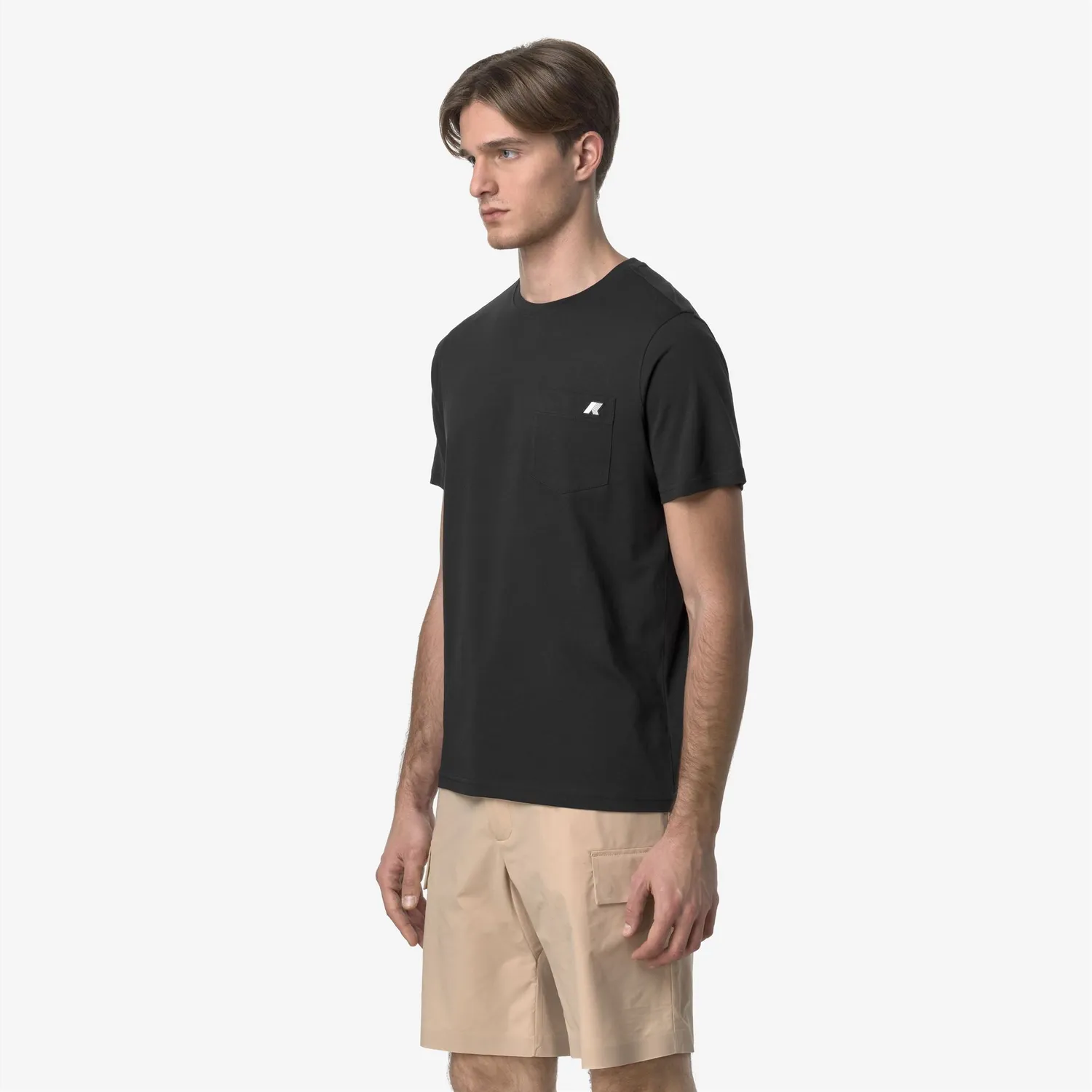 K-Way Sigur Jersey Slim tricou bumbac negru slim