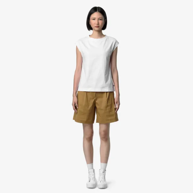 K-Way Isobelle K5137NW tricou dama alb barcuta bumbac