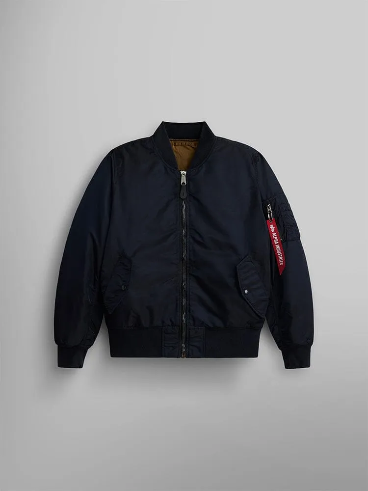 Alpha Industries MA-1 Battlewash geaca bomber Teal reversibila