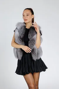 Mareus 379 haină blană vulpe Grey Frost 3in1