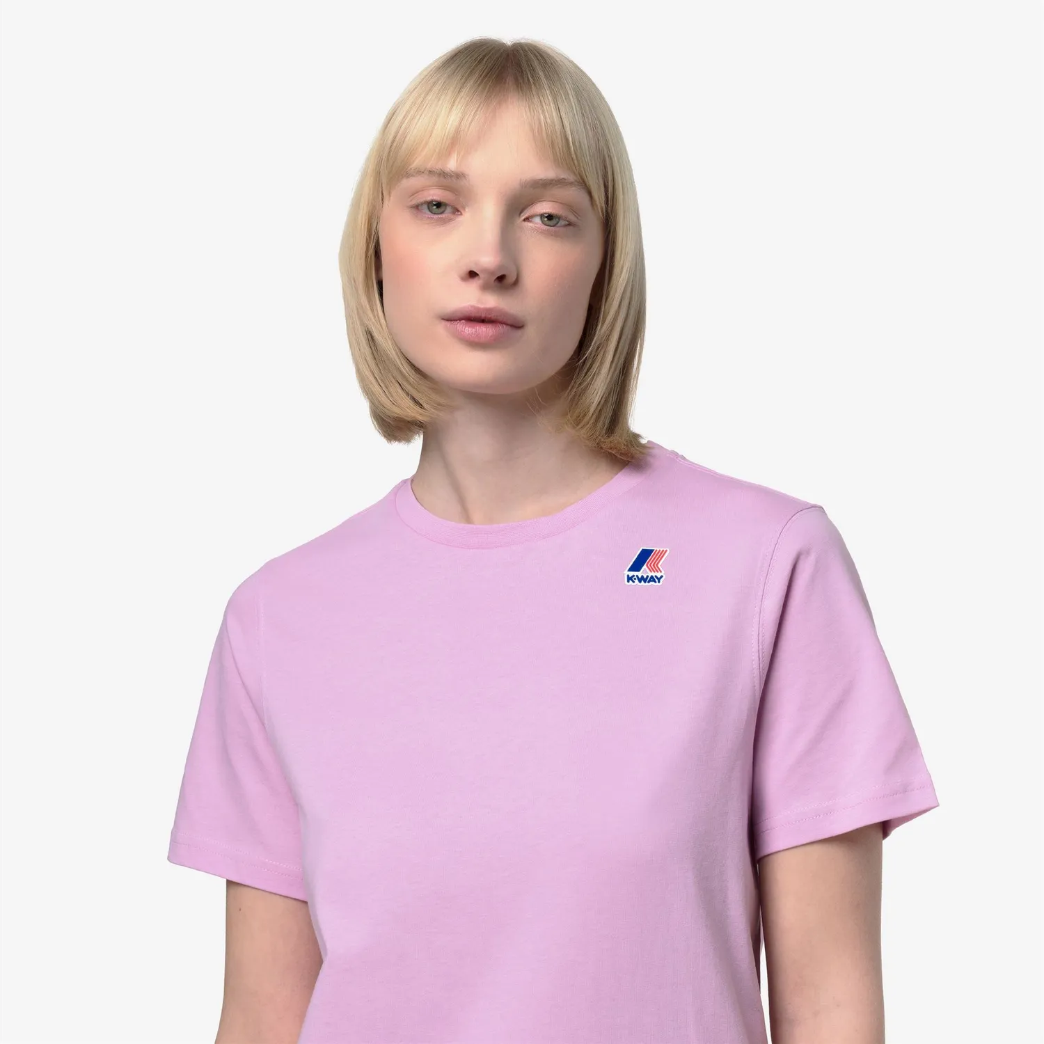 K-Way Leonide tricou unisex Roz Lavandă pliabil