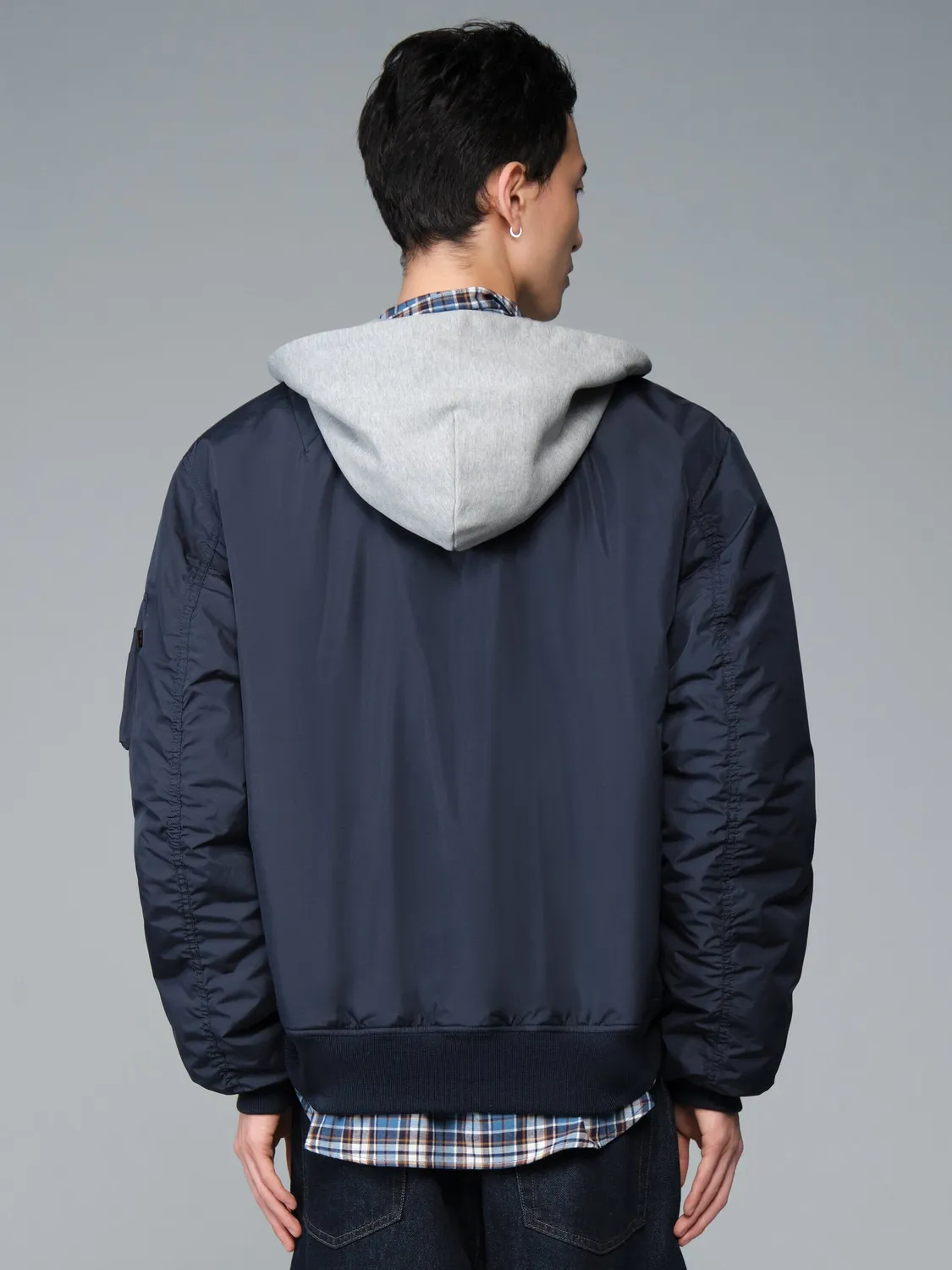 Alpha Industries Natus Relaxed geaca bomber albastru
