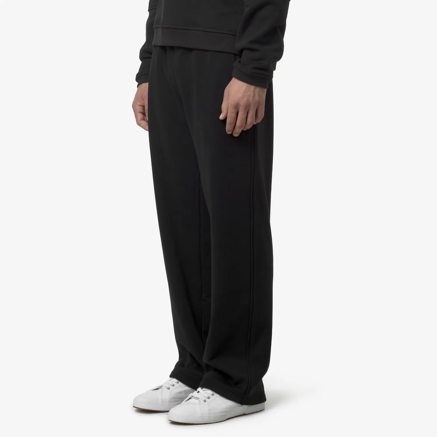K-Way Philbert Brushed PC East pantaloni sport negri Black Pure
