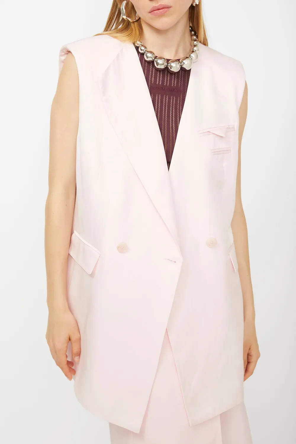 Isabelle Blanche Blazer sacou damă bleumarin in-acetat