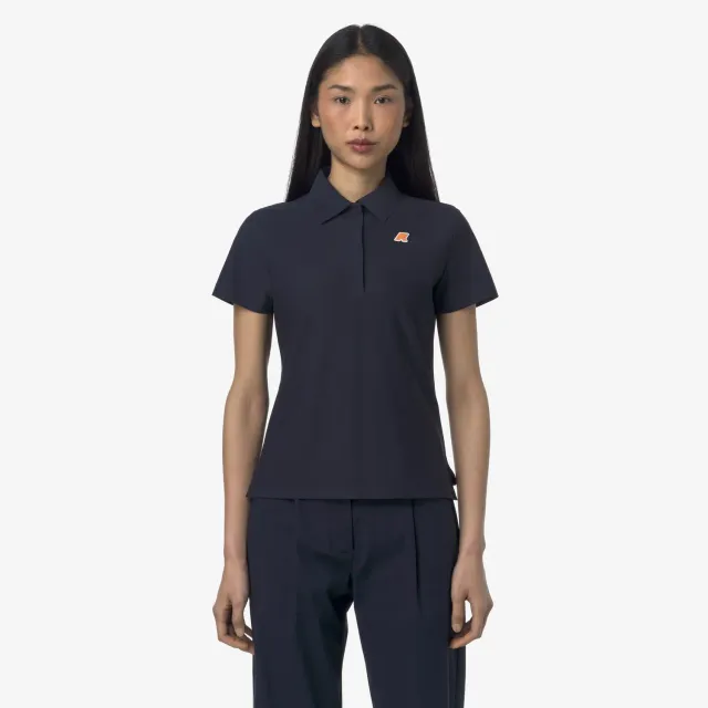 K-Way Birdie Golf polo dama albastru elastic