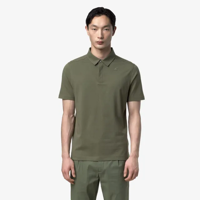 K-Way Viggo polo barbati verde bumbac stretch