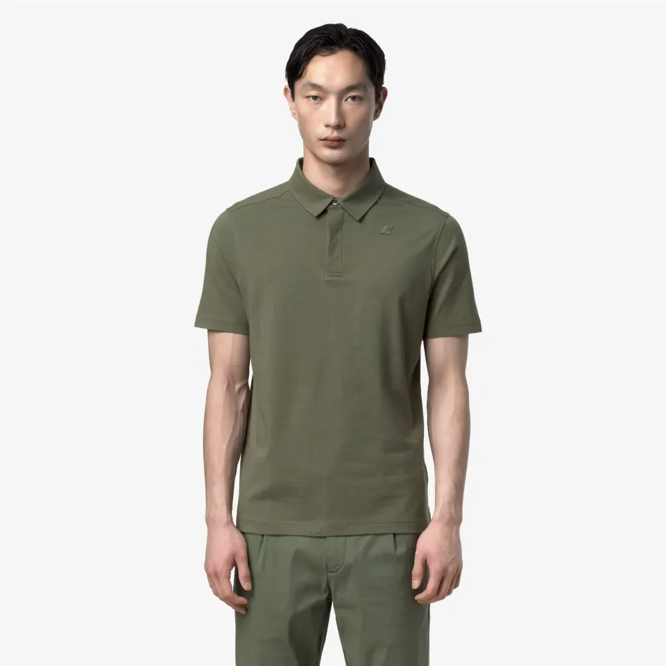 K-Way Viggo polo barbati verde bumbac stretch