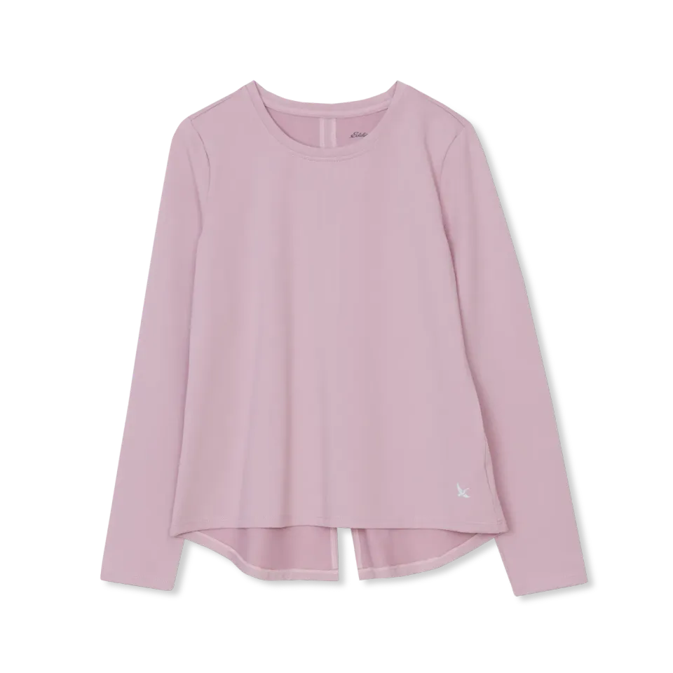 Eddie Bauer Back-Vent Active Top bluza roz pudrat sport
