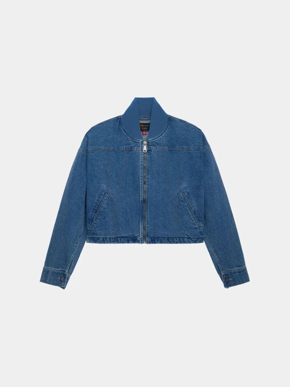 Alpha Industries Denim Relaxed Flight geaca dama denim blue poliester