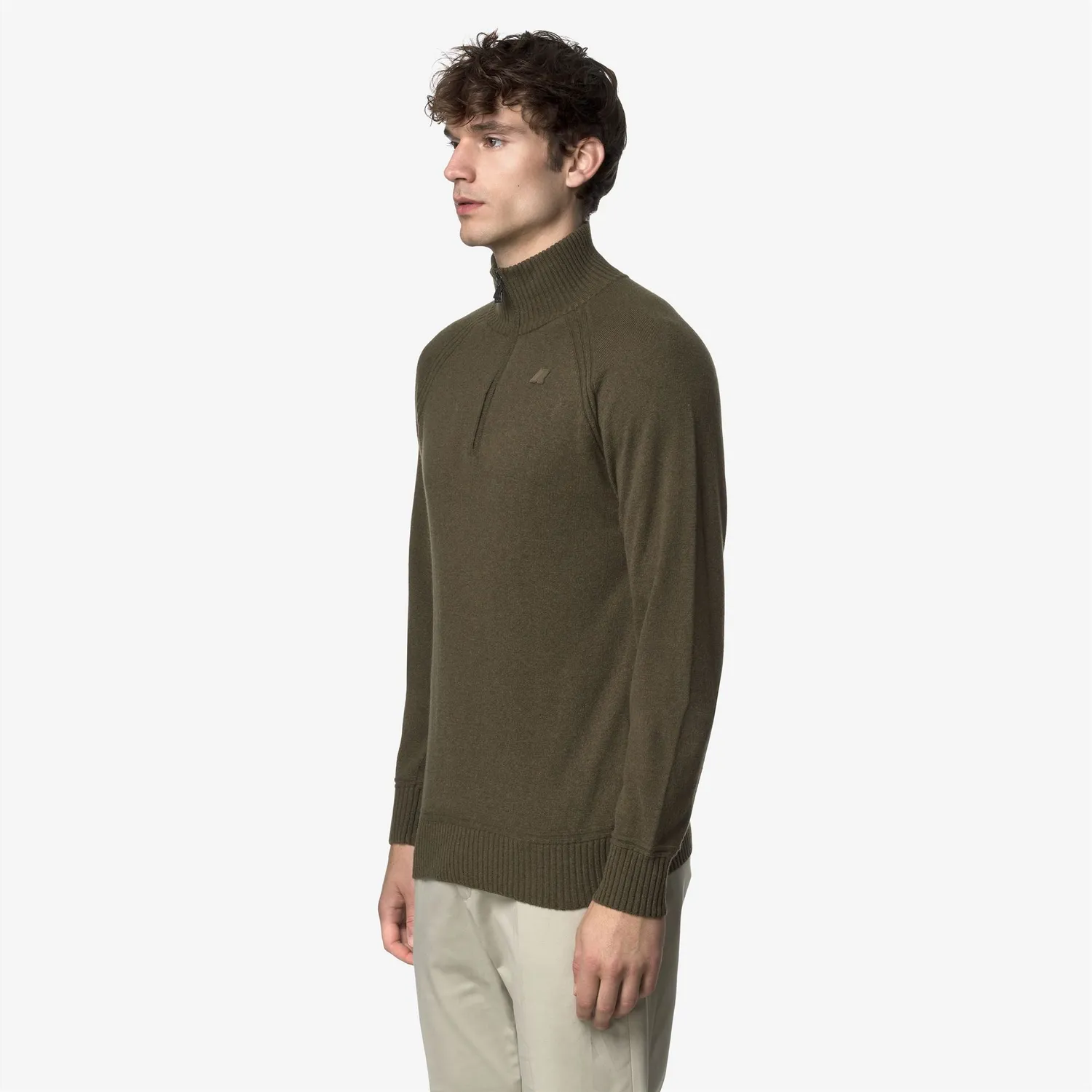 K-Way Cadras Wool Cashmere polo barbati maro lana