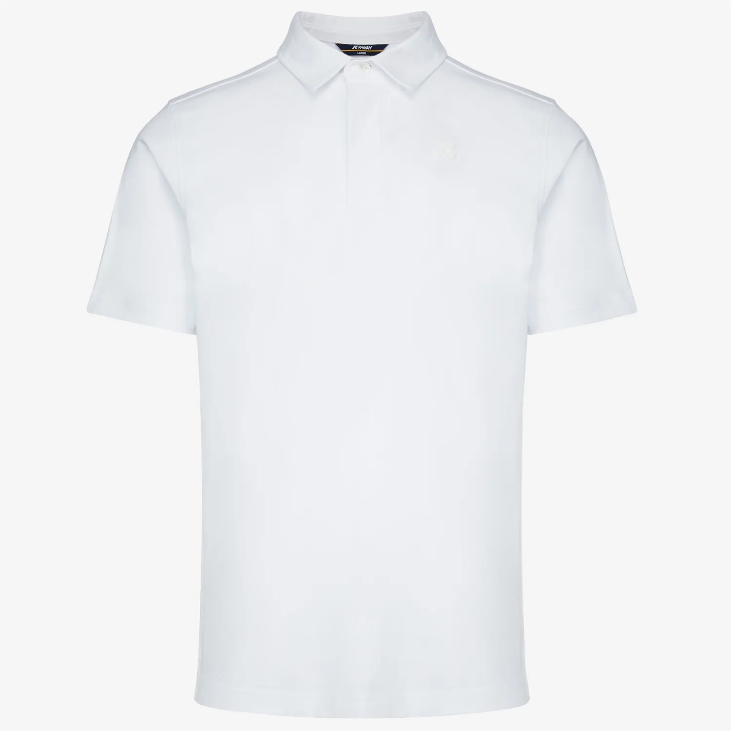 K-Way Vincelle tricou polo alb bumbac stretch