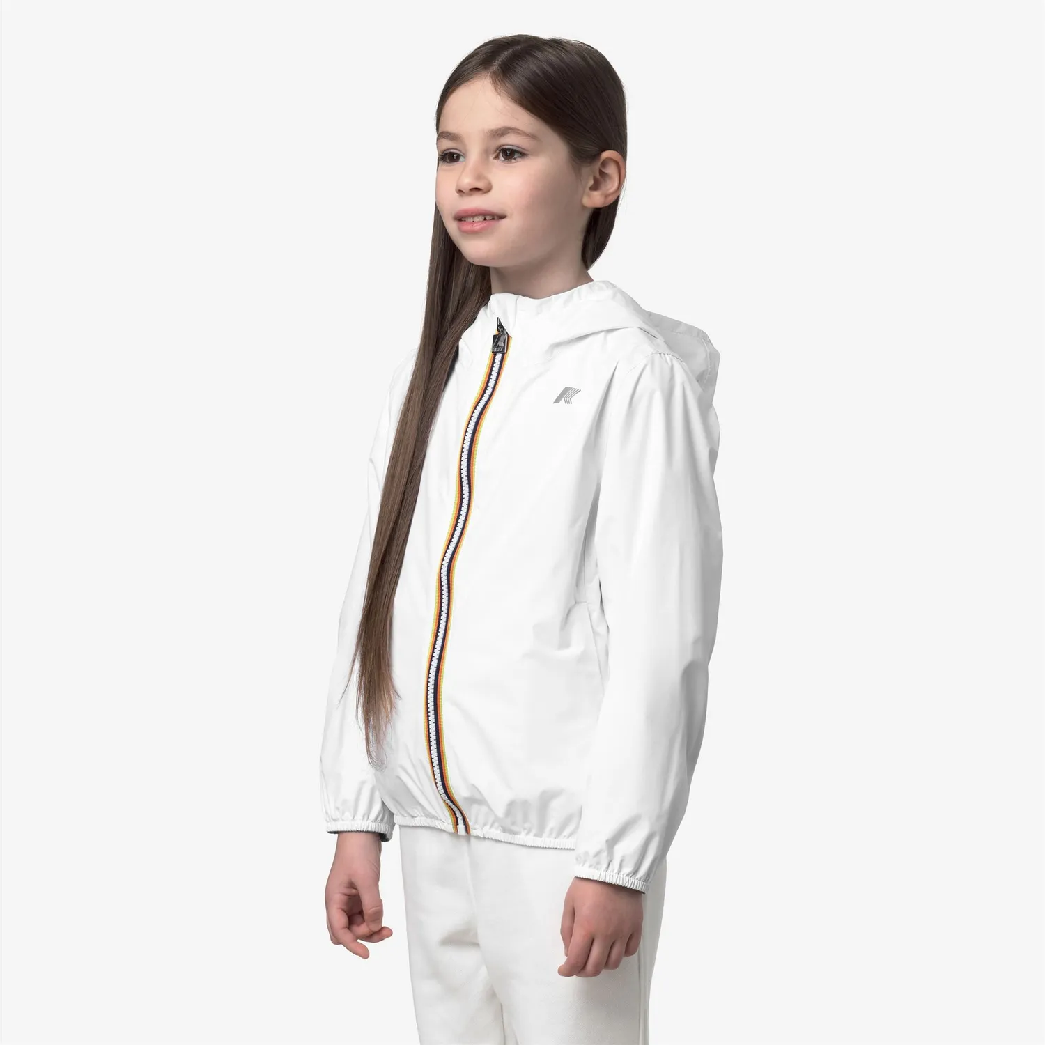 K-Way Lily Plus.2 Double geaca fete alb reversibila