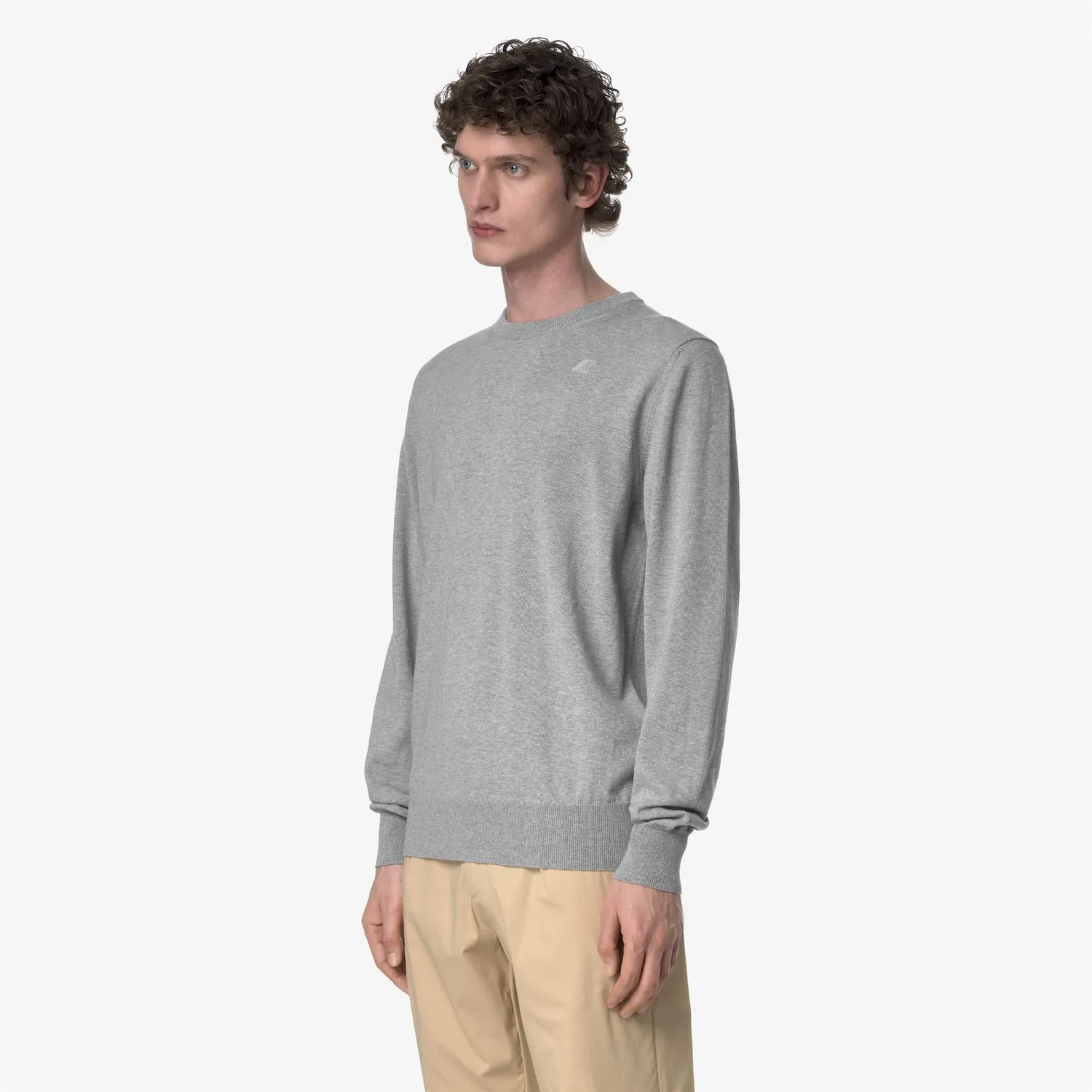 K-Way Sebastien Cotton pulover barbati Grey Mel bumbac