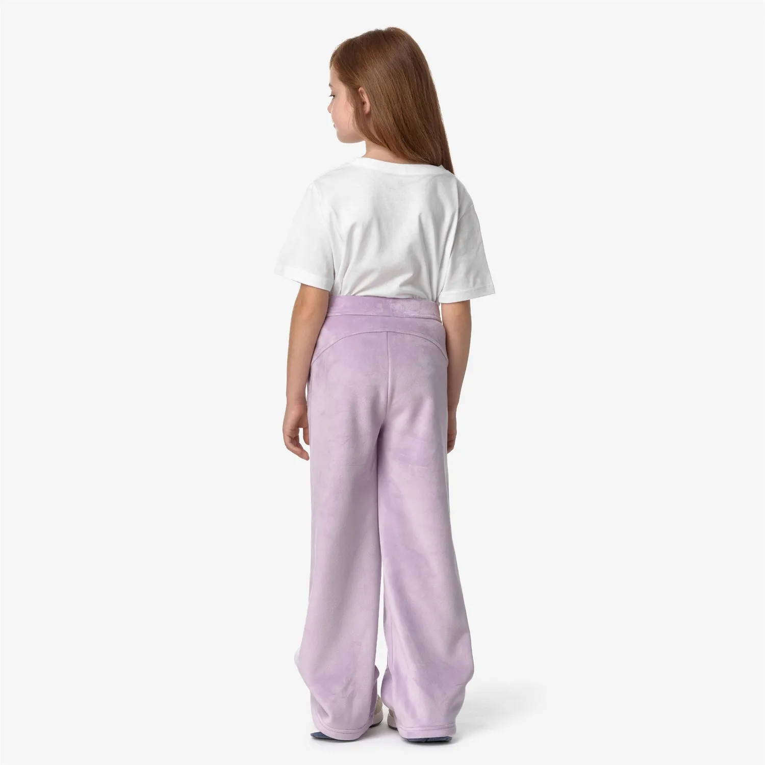 K-Way P. Jenny Velour Polar pantaloni lila evazați