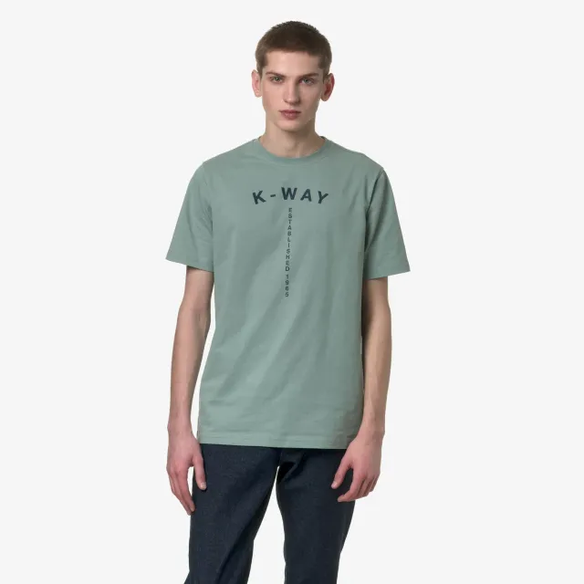 K-Way Odom Typo Est. tricou verde bumbac
