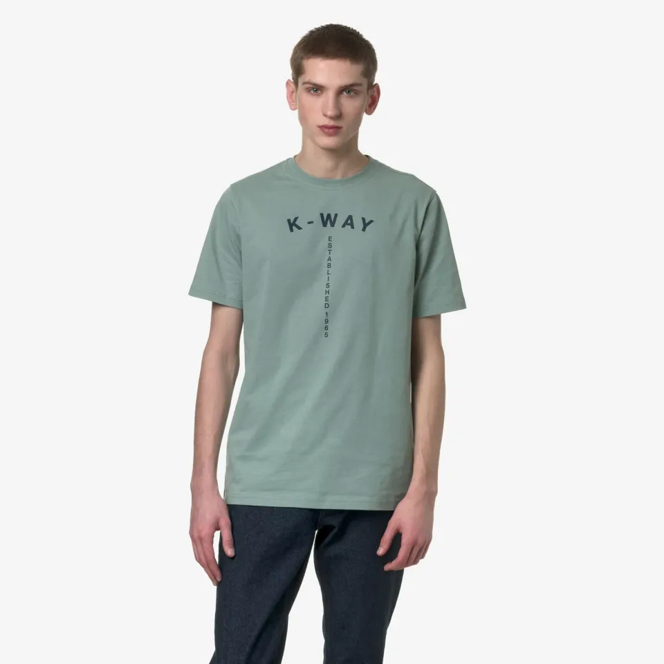 K-Way Odom Typo Est. tricou verde bumbac