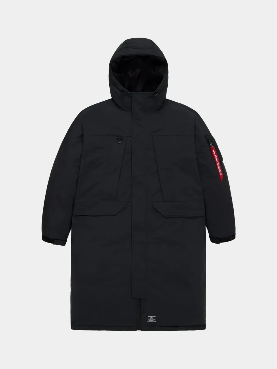 Alpha Industries Seal Long Puffer parka lunga neagra