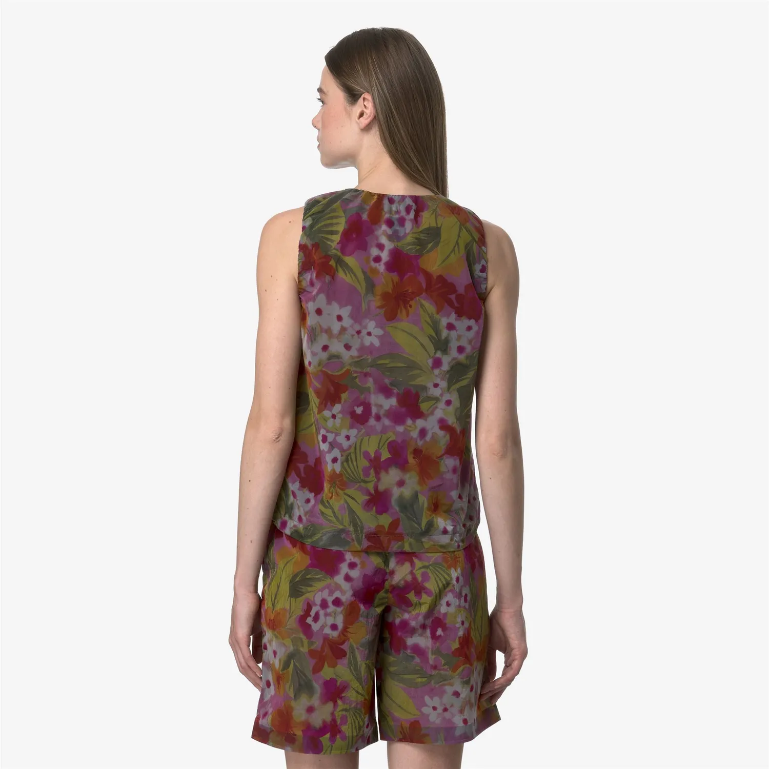 K-Way Alize Print top dama floral fara maneci