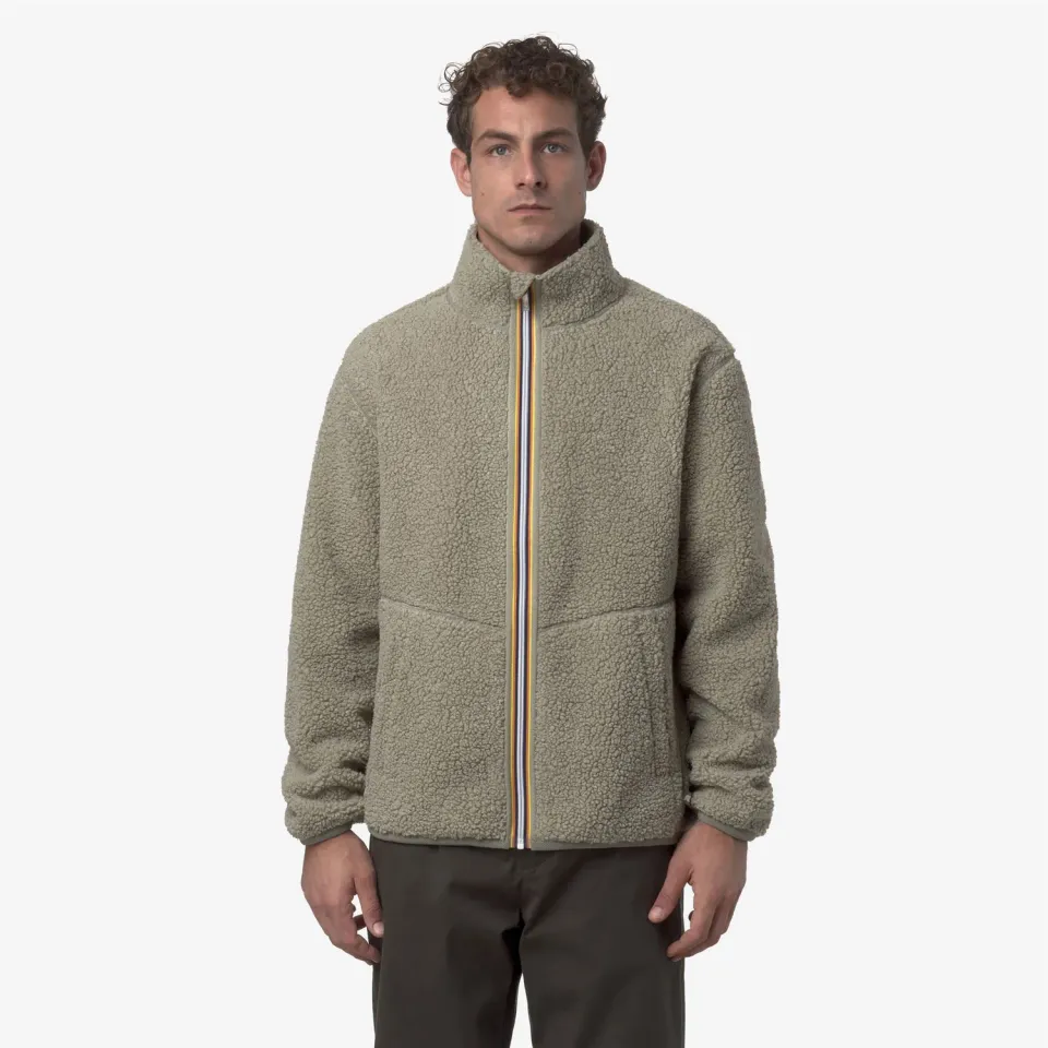 K-Way Pascal Sherpa geaca polar verde Green Oak