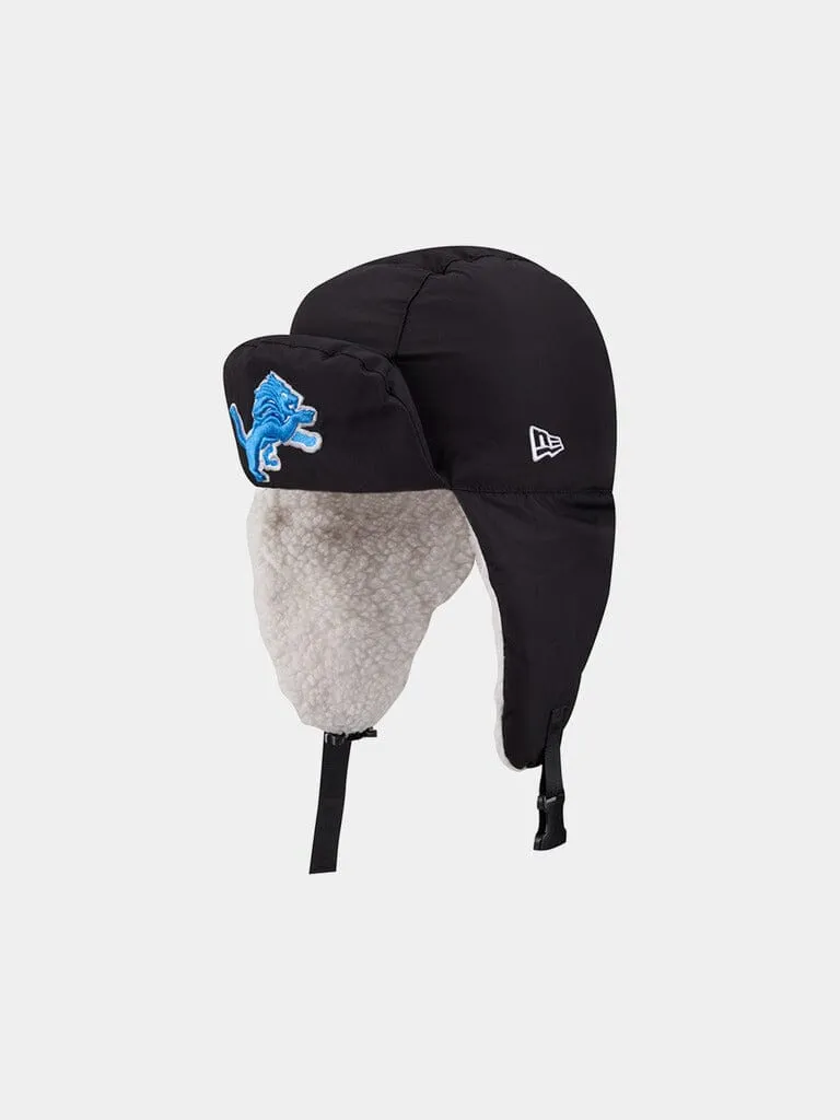 Alpha Industries Detroit Lions New Era căciulă trapper neagră