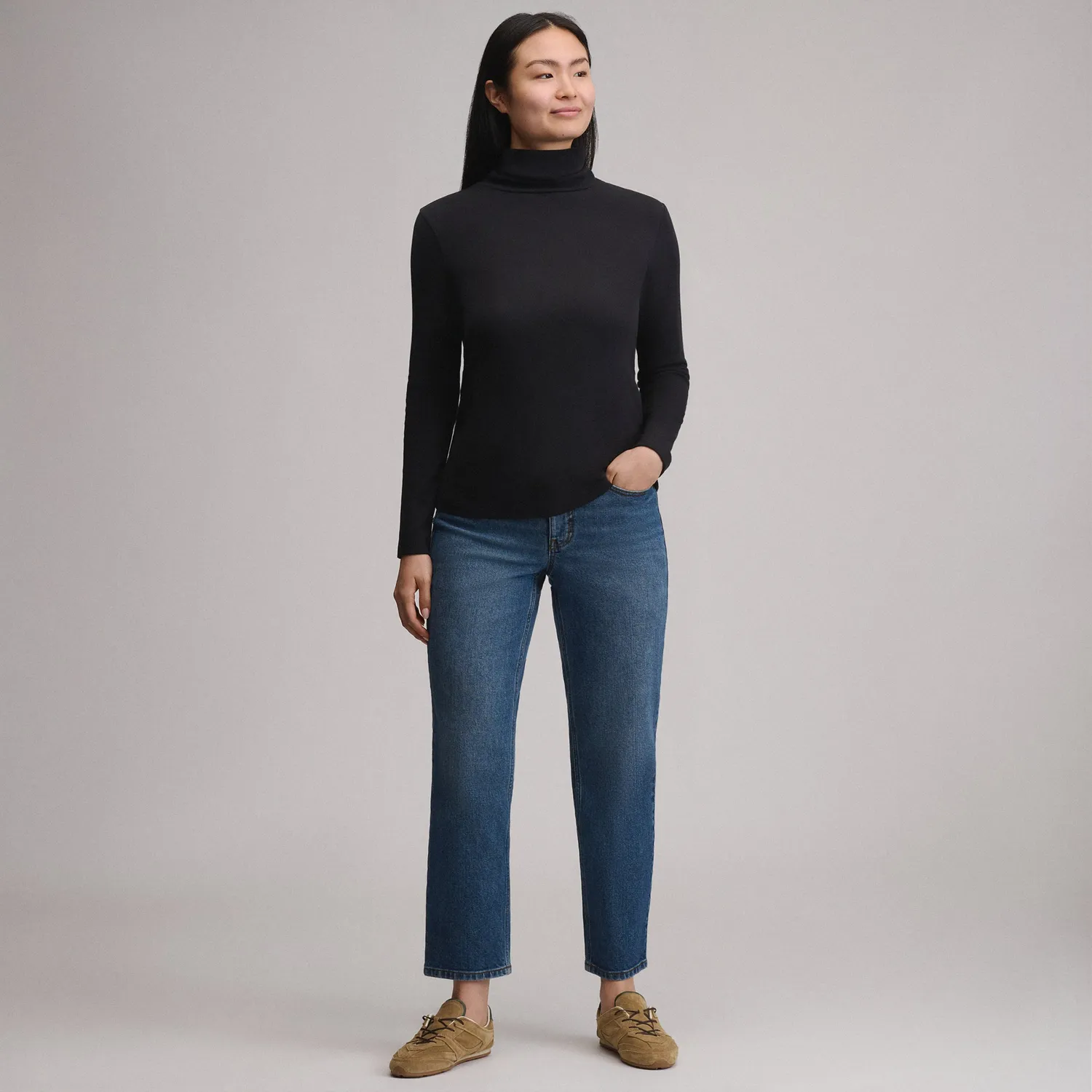 Eddie Bauer Everyday helanca dama neagra maneca lunga