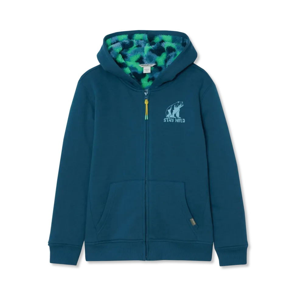 Eddie Bauer Camp Fleece hanorac copii Green Milieu