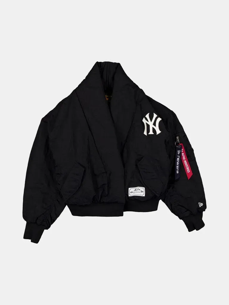 Alpha Industries New York Yankees x New Era geaca bomber dama neagra