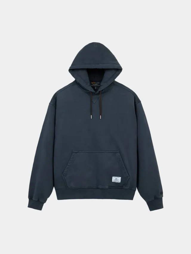 Alpha Industries Essential hanorac negru battlewash bumbac