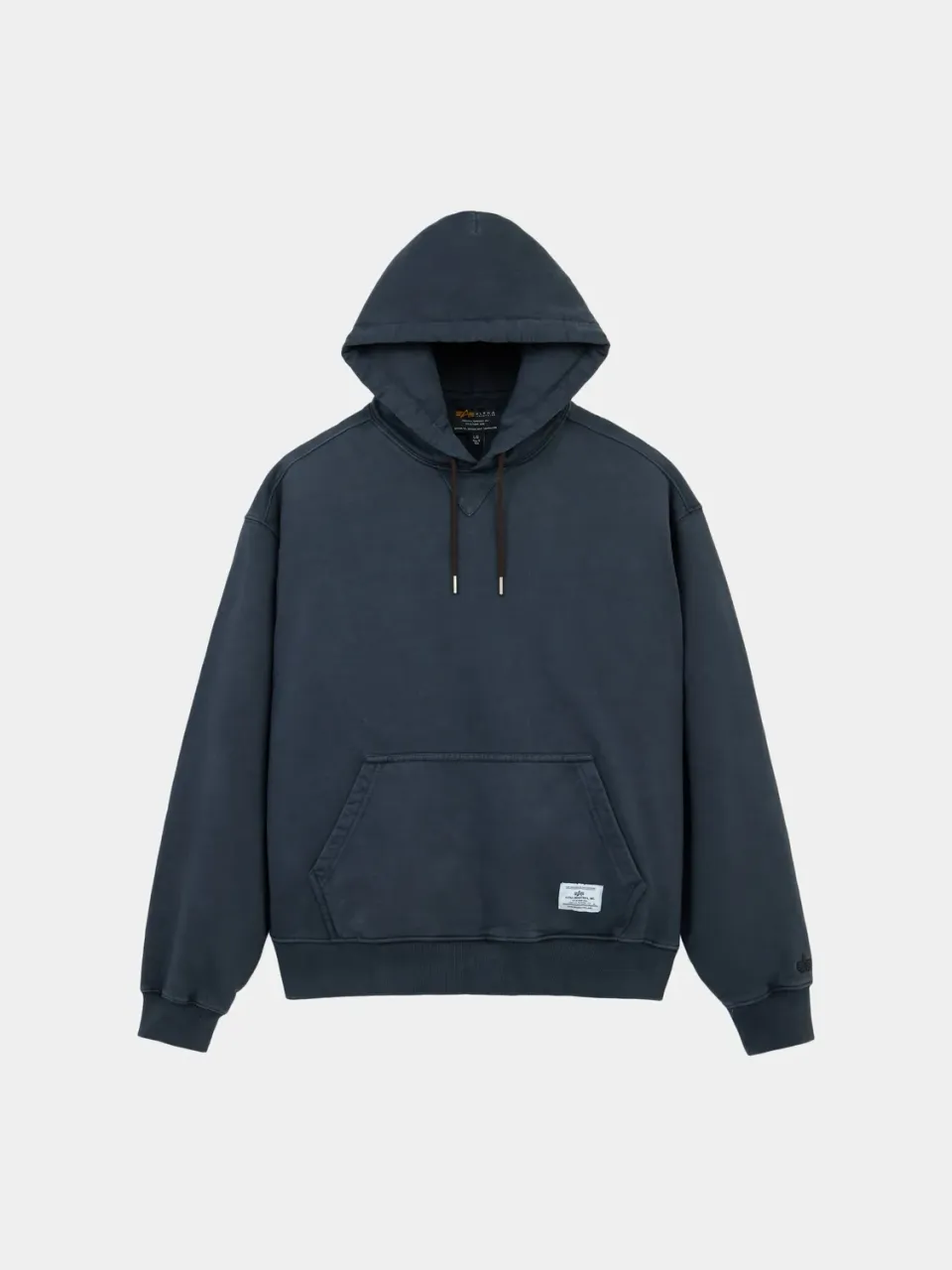 Alpha Industries Essential hanorac negru battlewash bumbac