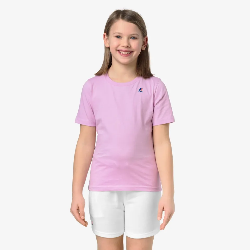 K-Way Leonide tricou copii roz lavanda bumbac